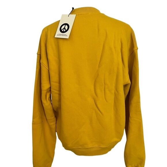 Madhappy Cotton Unisex Local Optimist Crewneck Sweatshirt Yellow XS NEW - Picture 2 of 5